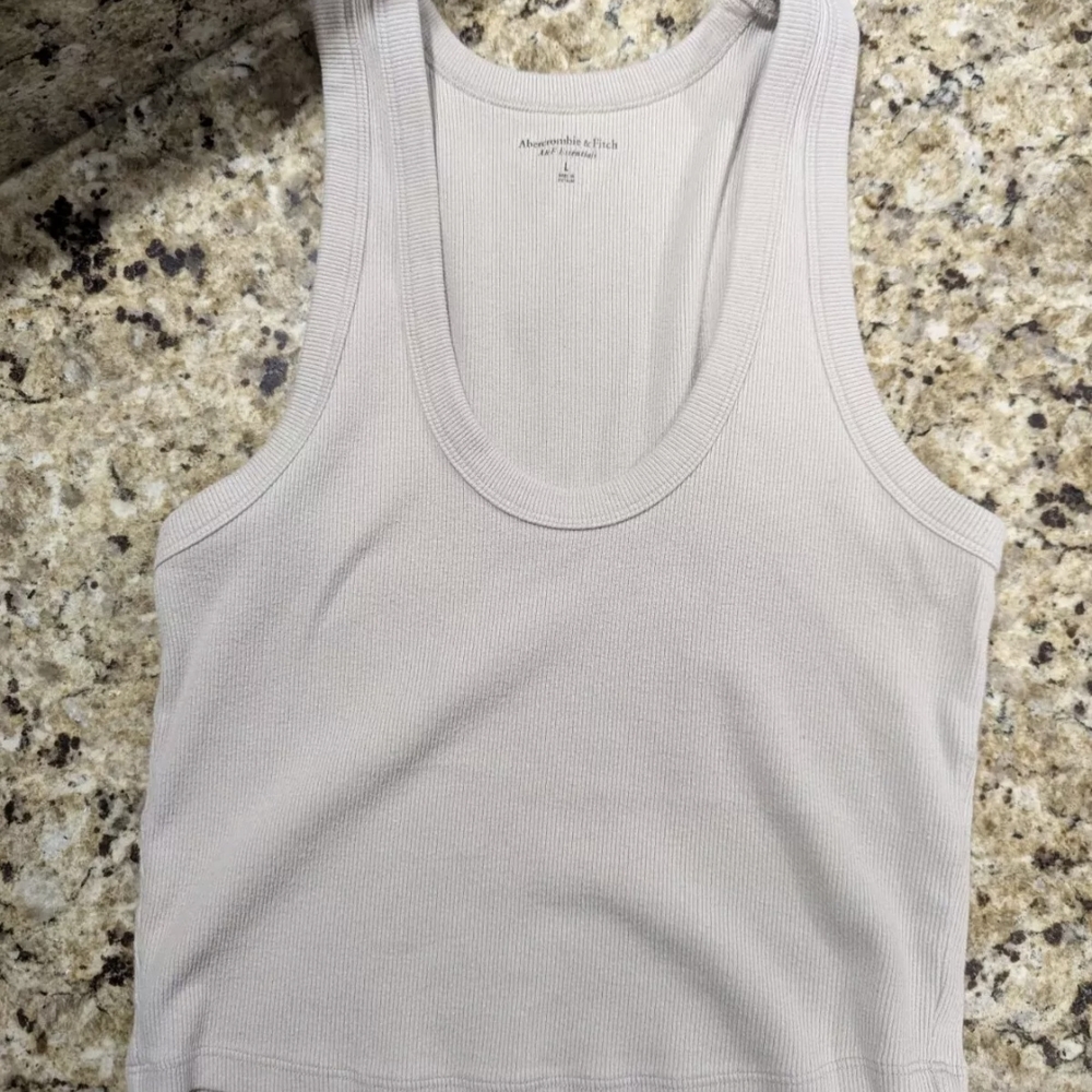 Abercrombie & Fitch Women's Cream Tank Top
